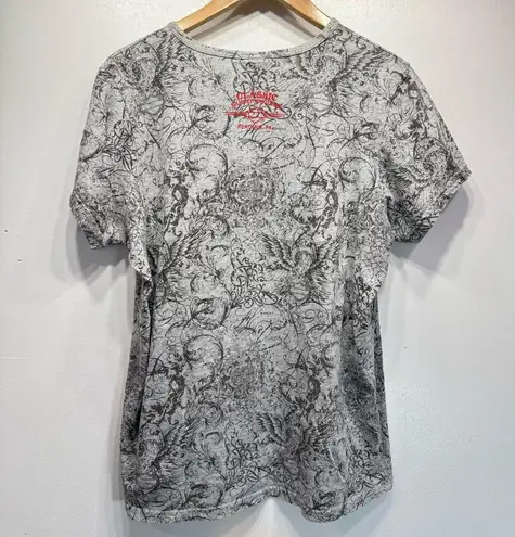 Harley Davidson Reading PA Gray Women’s Graffiti Wings T