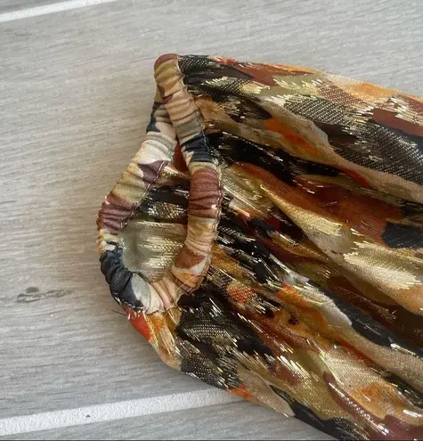 Ba&sh NWT $695 ROBE GUILLAIN OCRE MAXI DRESS SZ 1 SMALL