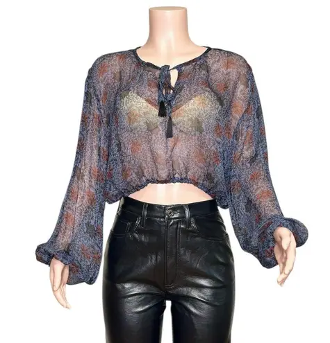 Natalie Martin Amelia Top, Snowflake Print Aubergine, Small