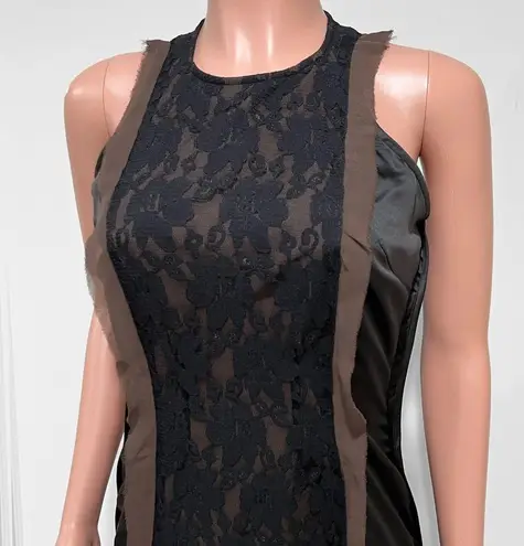 Twelve By Twelve Black Lace Sheath Cocktail Dress Size M