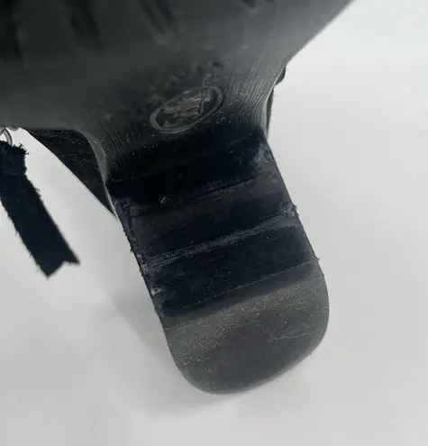 SOFFT Boots Size 8.5 Wilton Black Suede Whip Stitched Heeled Bootie Leather