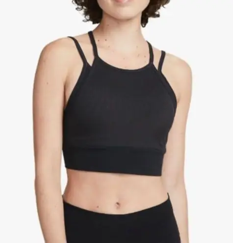 Nike  Indy Strappy Light-Support Padded Ribbed Longline Sports Bra NWT