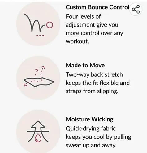 Glamorise Women's Double-Layer Custom-Control Sport Bra