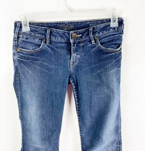 Silver Jeans SILVER Santorini Capri Cropped Dark Wash Jeans, Size 26