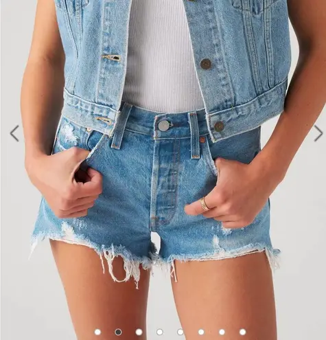 Levi's Levi’s 501 Original Fit High Rise Jean Shorts Premium No Stretch