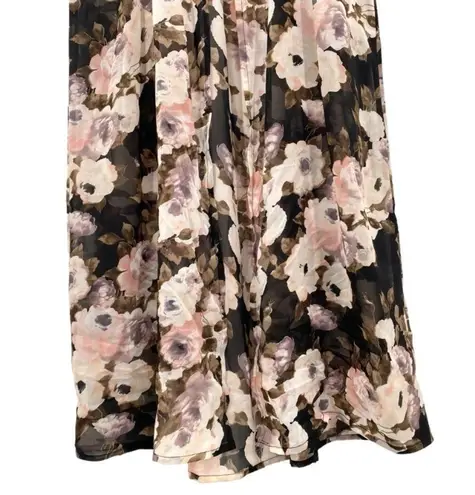 Floral Sheer Maxi Kimono Dress Coverup Size 3X