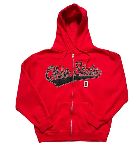 J. America The Ohio State Hoodie Sweatshirt Full Zip Jacket OSU Buckeyes S Small