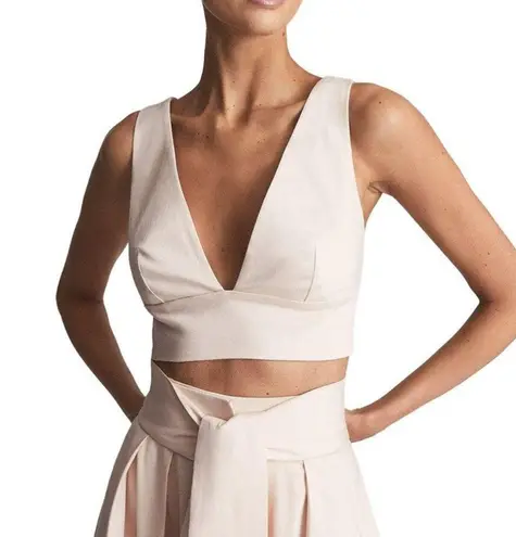 Reiss Tammi Crop Top With Bow Detail