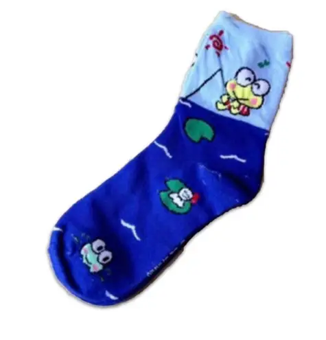 NWOT Keroppi Crew Socks Blue