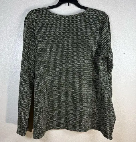 Carol Rose Textured Olive Sweater SZ:XL