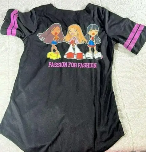 Bratz Baseball Jersey size Medium Bratz Doll Jersey NEW~ purple ~ Cartoon Bratz