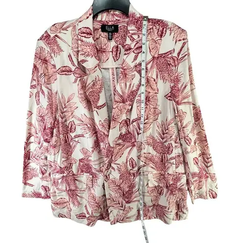 Ella Rafaella Blazer Womens XL Peach Red Double Breasted Feminine Career Office Pink