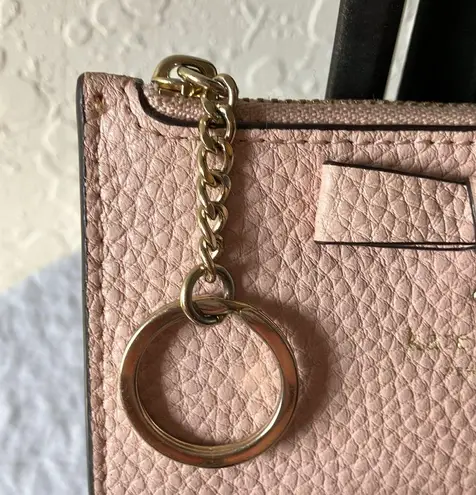 Kate Spade : Light Pink Slim Zipper KeychainCard Holder Wallet - Image 3