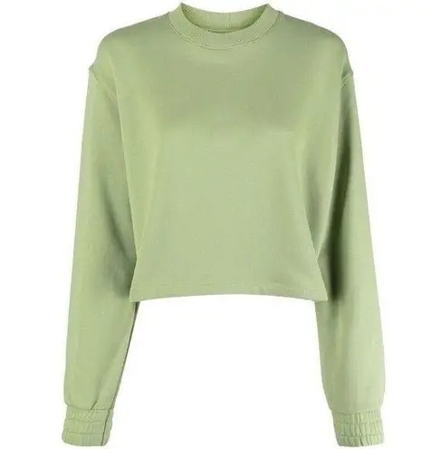 Apparis Isabel Cropped Sweatshirt Women's Size S Epson Green Organic Cotton