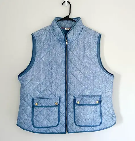 Artisan NY Zipper Front Quilted Vest Size 3X