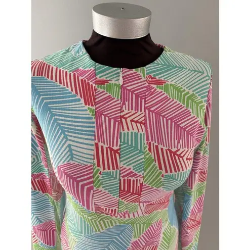 IBKUL 1/4 Zip Dress Womens XS Pink Blue Red Green White Tropical Beach Athletic