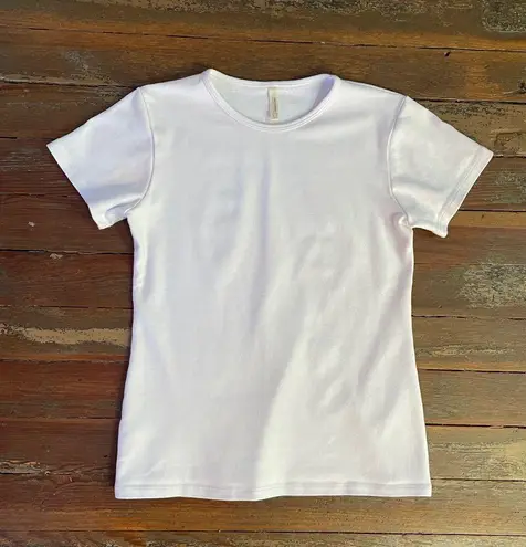 Necessitees Elevated Basic White Crew Neck T Shirt