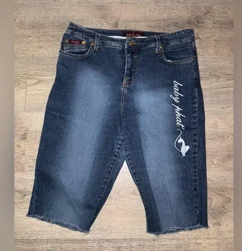 Baby Phat Blue Jeans with White Embroidery