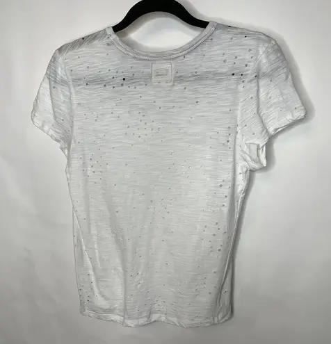 Modish Rebel Easy Tiger Distressed T Shirt Sz Small White