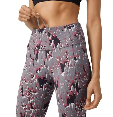 Lululemon  Fast and Free High Rise Tight 25"  
Floral Flux Multi Size 2 Grey Multi