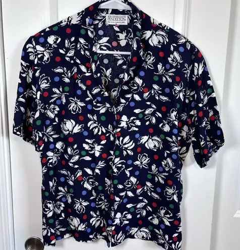 Pendleton MISS SOPHISTICATES BY Vintage Floral Button Down Shirt Womens Size 14
