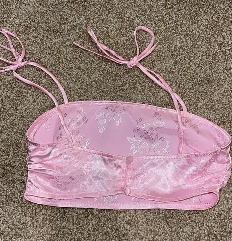 Princess Polly Jemma Set Crop Top Pink Size 2