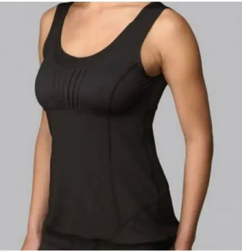 Lululemon  Womens 8 Sunrise Tank Top Activewear Teal Turquoise‎ Pleated