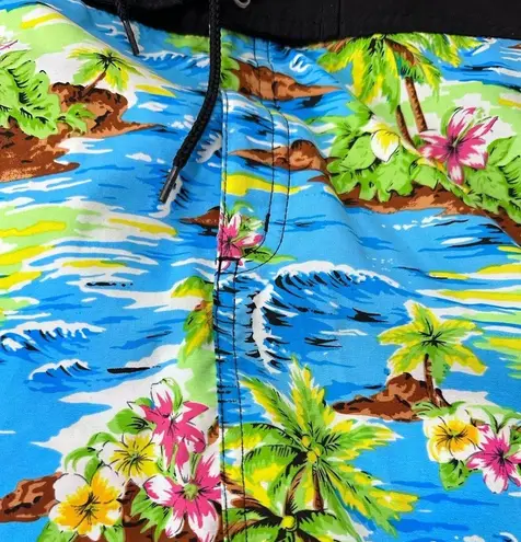 Ocean Gear Hawaiian Floral Tropical Cover Up Swimsuit Skirt Size S