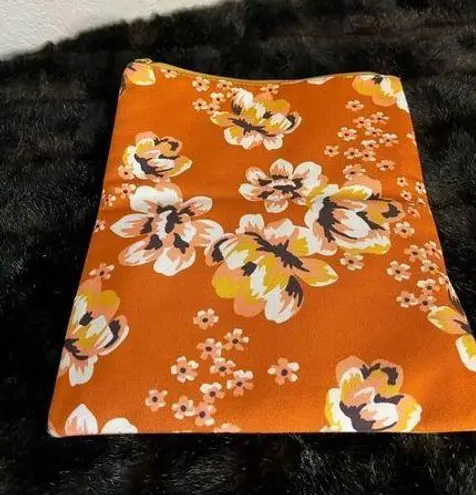 Rachel Pally  Women's Zahara Clutch Bag Solid Orange Reversible Orange Floral