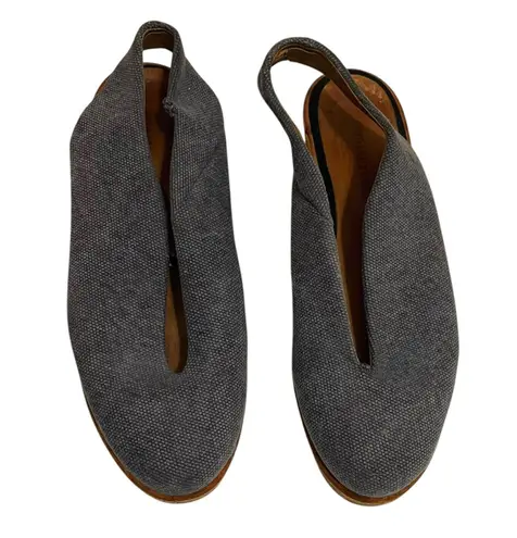 Reality Studio June Wedges Cork Leather Sandals Grey Women’s Size 39 Flawed Gray