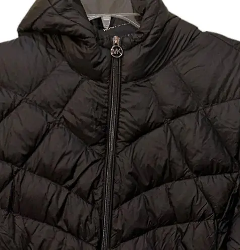 MICHAEL Michael Kors Packable Down Filled Puffer Jacket Size XXL Travel Winter Black