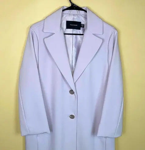 Tahari Women’s Lavender Lilac Purple Long Line Blazer Career Office Jacket