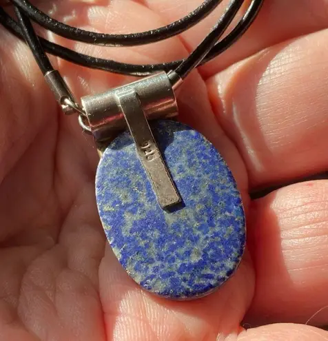 Sterling Silver Lapis Lazuli Pendant Necklace