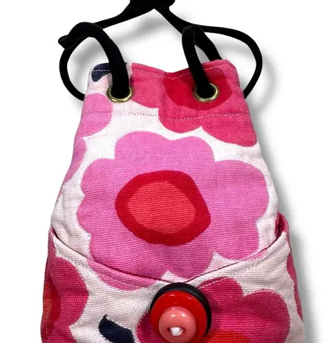 Vintage Great Aunt Fannie's Attic Mini Floral Bucket Bag Pink