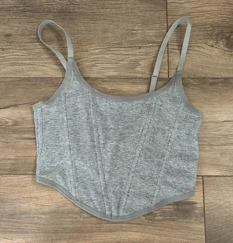 Colsie Crop Top Gray Size M