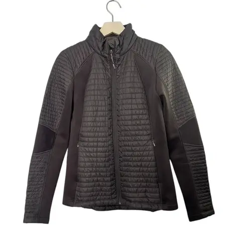 CALIA by Carrie Underwood Full Zip Puffer Hybrid Jacket Smokey Plum Sz Small Purple