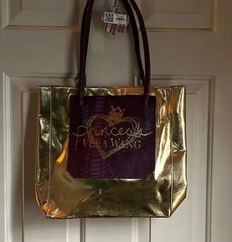 Princess Vera Wang Gold and Purple Tote Bag
