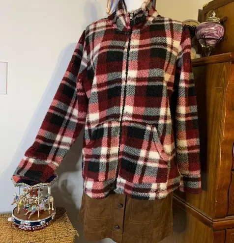 Jason Maxwell Red Black White Plaid Jacket