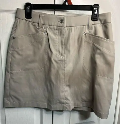 Daily Sports Women's Beige Skort Size M Short Casual with Pockets Tan Size M