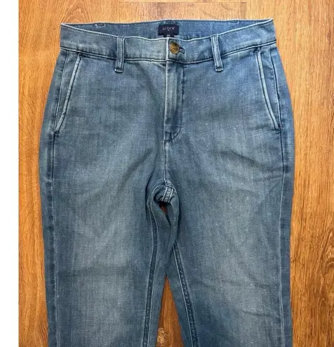 NWT J.Crew Cropped Lightweight Denim Spring Blue Wash Size 26