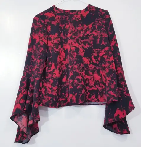 Carmen Marc Valvo CARMEN Valentines Blouse Bell Sleeves
