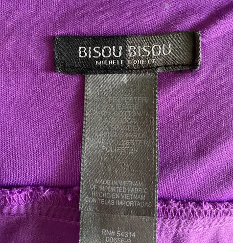 Bisou Bisou Stunning purple satin like semi formal dress