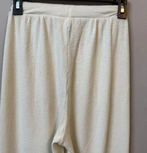SKIMS Cotton Ribbed Jogger Pant Women's XXS Marble Ivory Sweatpants Comfy NWT