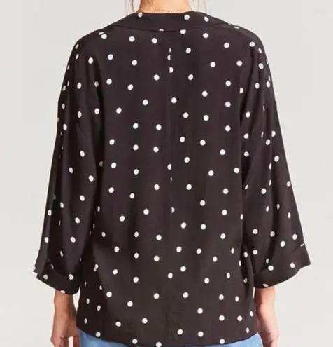 Forever 21 NWT Black Polka Dot Blazer