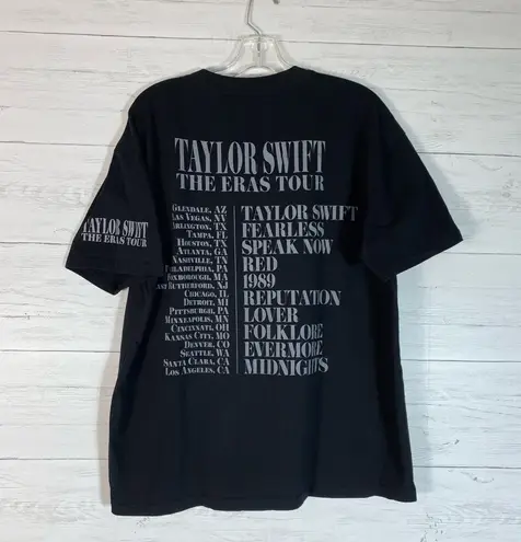 Taylor Swift The Eras Tour T Shirt size L Black Cotton