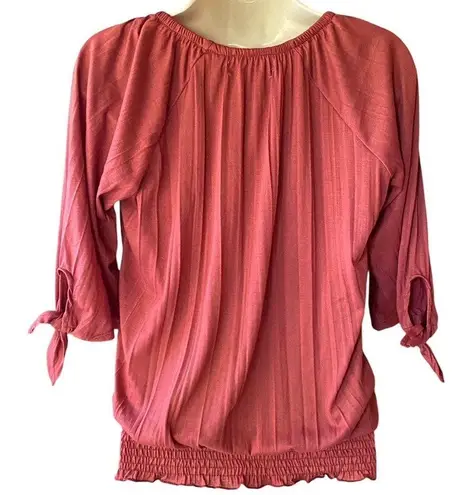 New York Laundry Boho Cinnamon Off Shoulder Bohemian Blouse Top ~ Women's SMALL