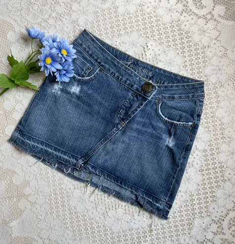 Bebe Y2k  jean denim mini skirt