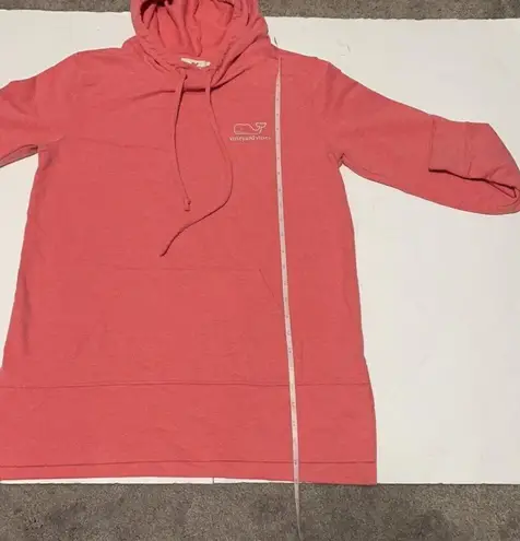 Vineyard Vines  hoodie, light coral. Whale logo (mint green). Oversized fit. XS