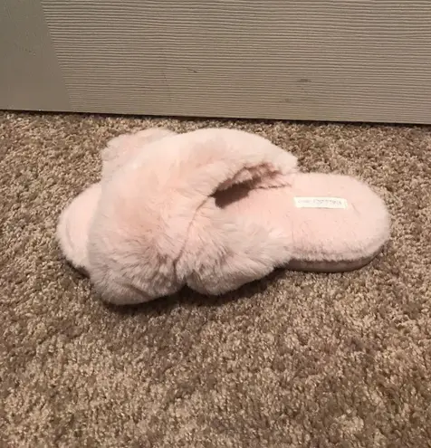 Pink Fuzzy Slippers