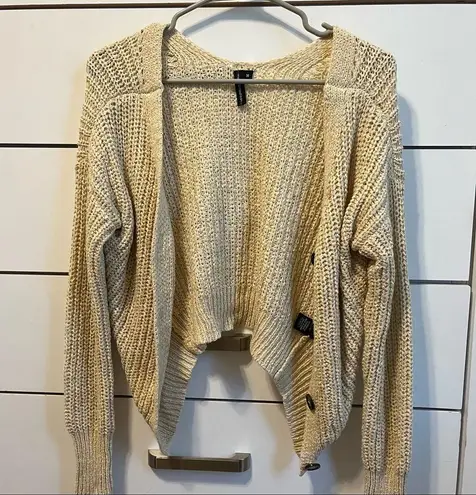 The Moon  & Madison Cream Cardigan Sweater